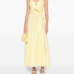 Abito midi con cintura in vita in giallo Zimmermann - donna 
