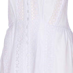 Abito con inserti in pizzo dafelle in bianco Charo ruiz ibiza 1989 - donna 