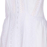 Abito con inserti in pizzo dafelle in bianco Charo ruiz ibiza 1989 - donna 