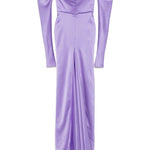 Abito lungo Helyna Wisteria in lilla Rhea Costa - donna 