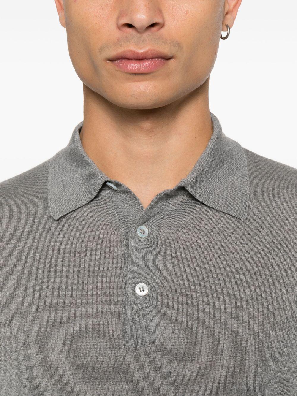 Polo a maniche lunghe in grigio Lardini - uomo 