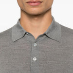 Polo a maniche lunghe in grigio Lardini - uomo 
