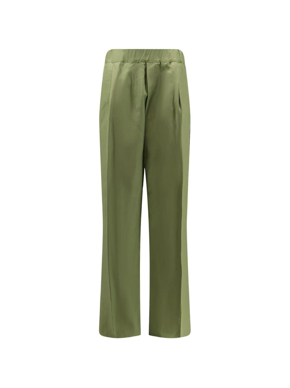Pantaloni con vita elasticizzata in verde Laneus - uomo 