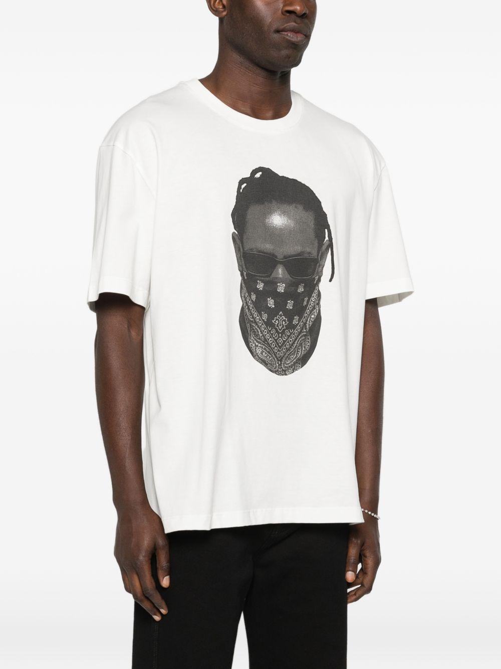 T-shirt con stampa in bianco Ih nom uh nit - uomo 