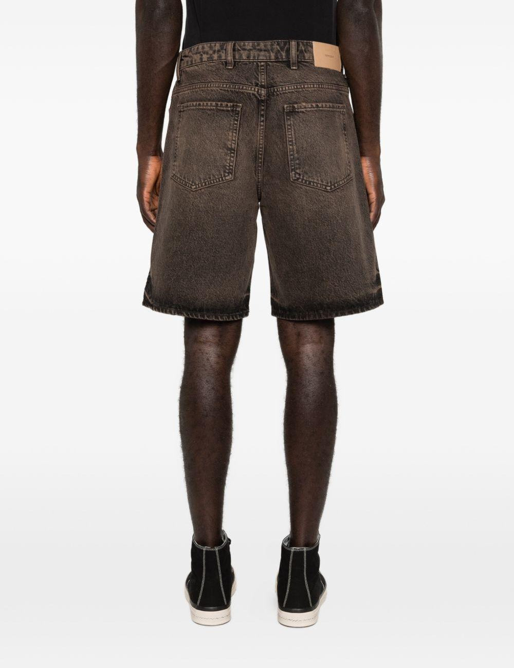 Shorts denim con cinque tasche in nero Represent - uomo 