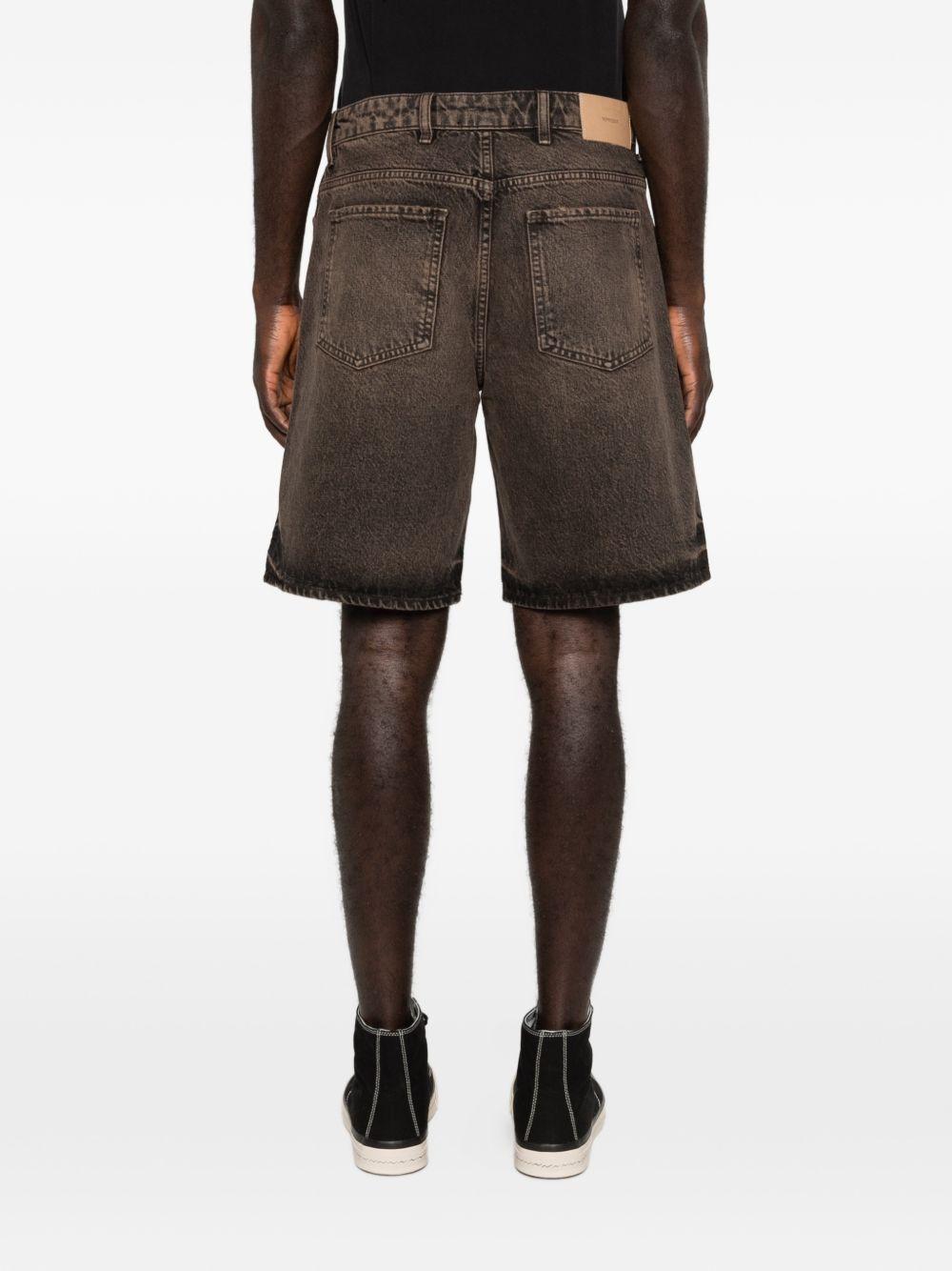 Shorts denim con cinque tasche in nero Represent - uomo 