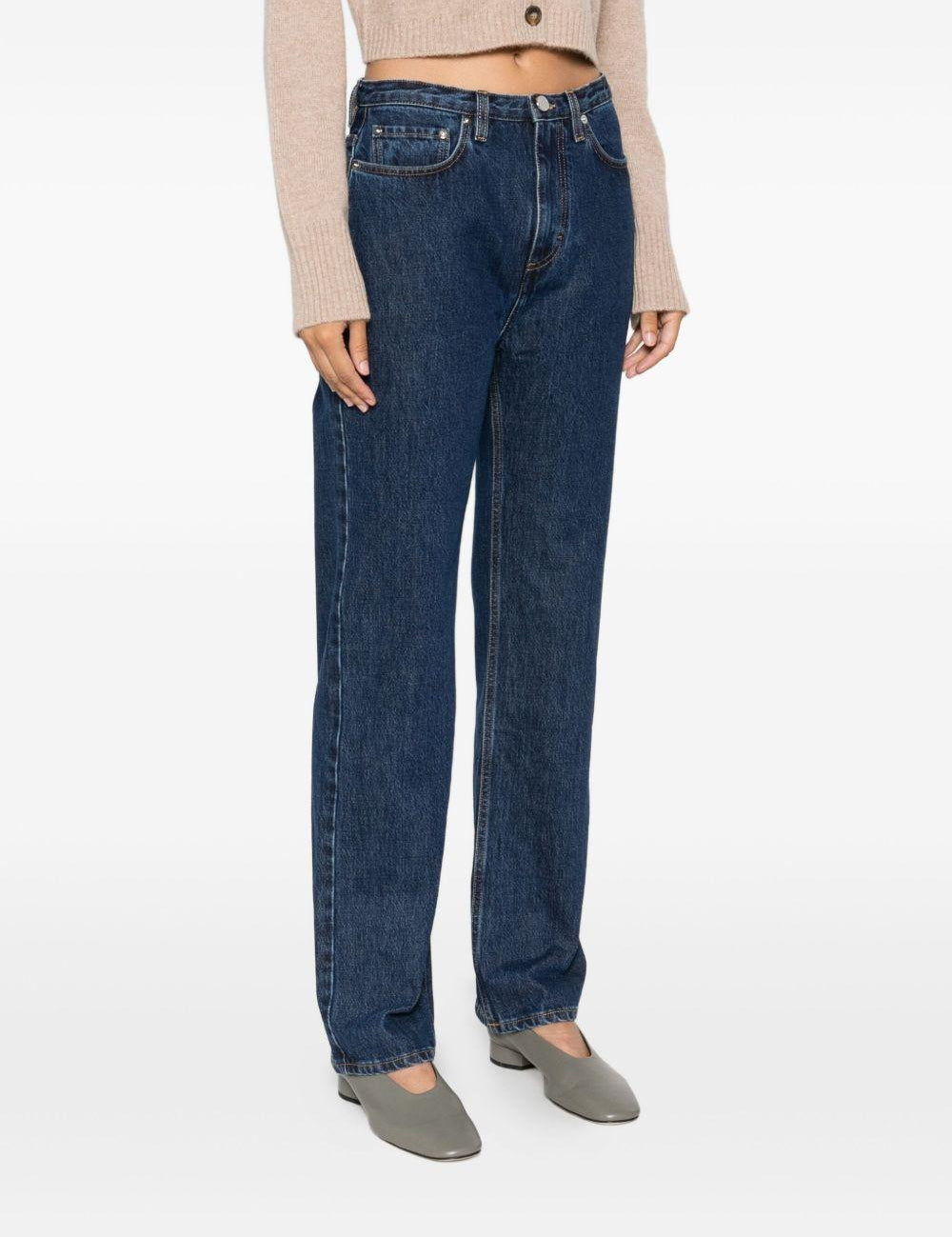 Jeans dritti in blu Loulou de saison - donna 