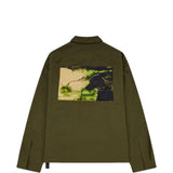 Camicia con grafica in verde Oamc peacemaker - uomo 