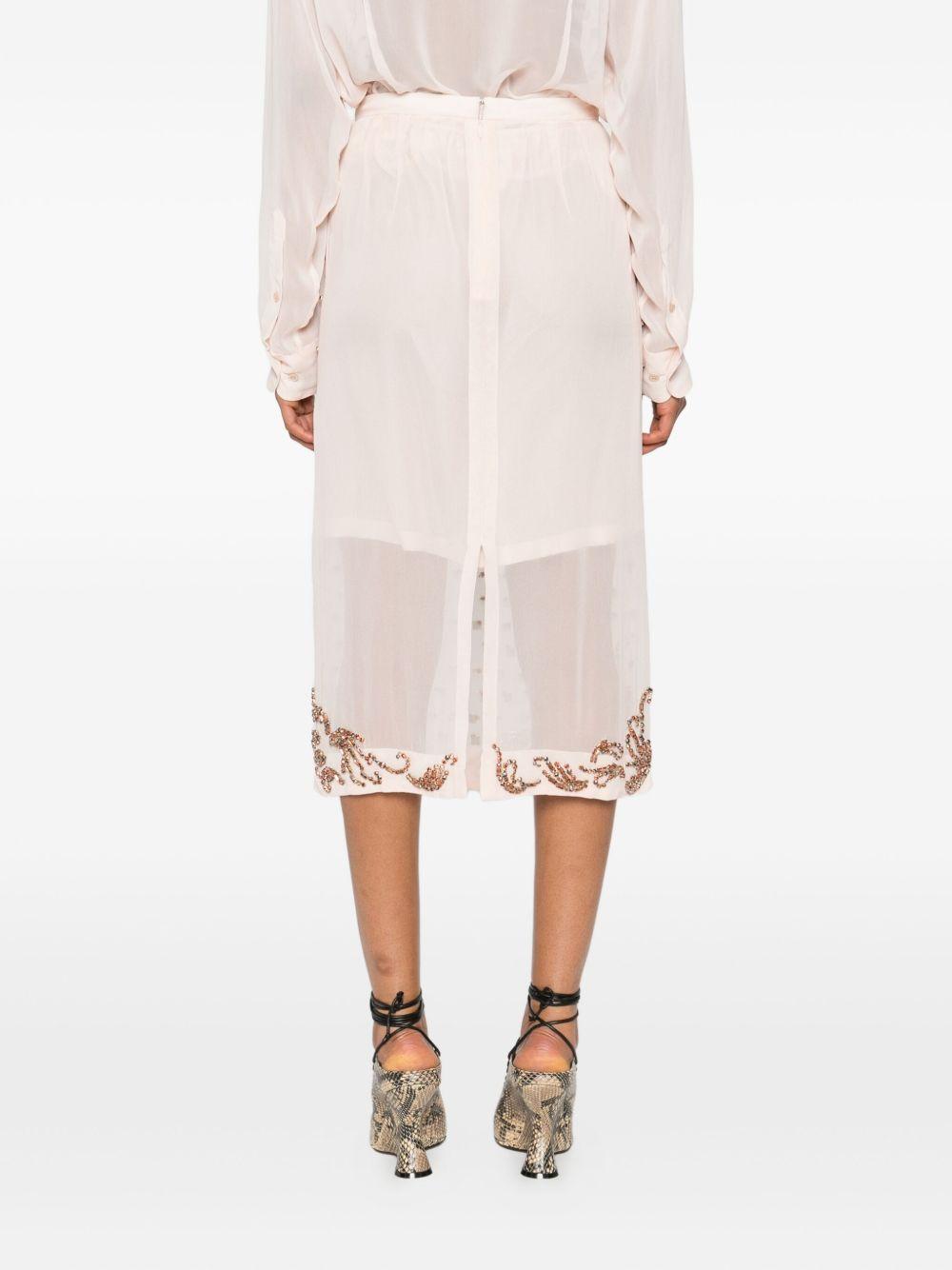 Gonna con cristalli sokna in rosa Dries van noten - donna 