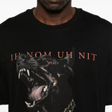 T-shirt Dobermann in nero Ih nom uh nit - uomo 