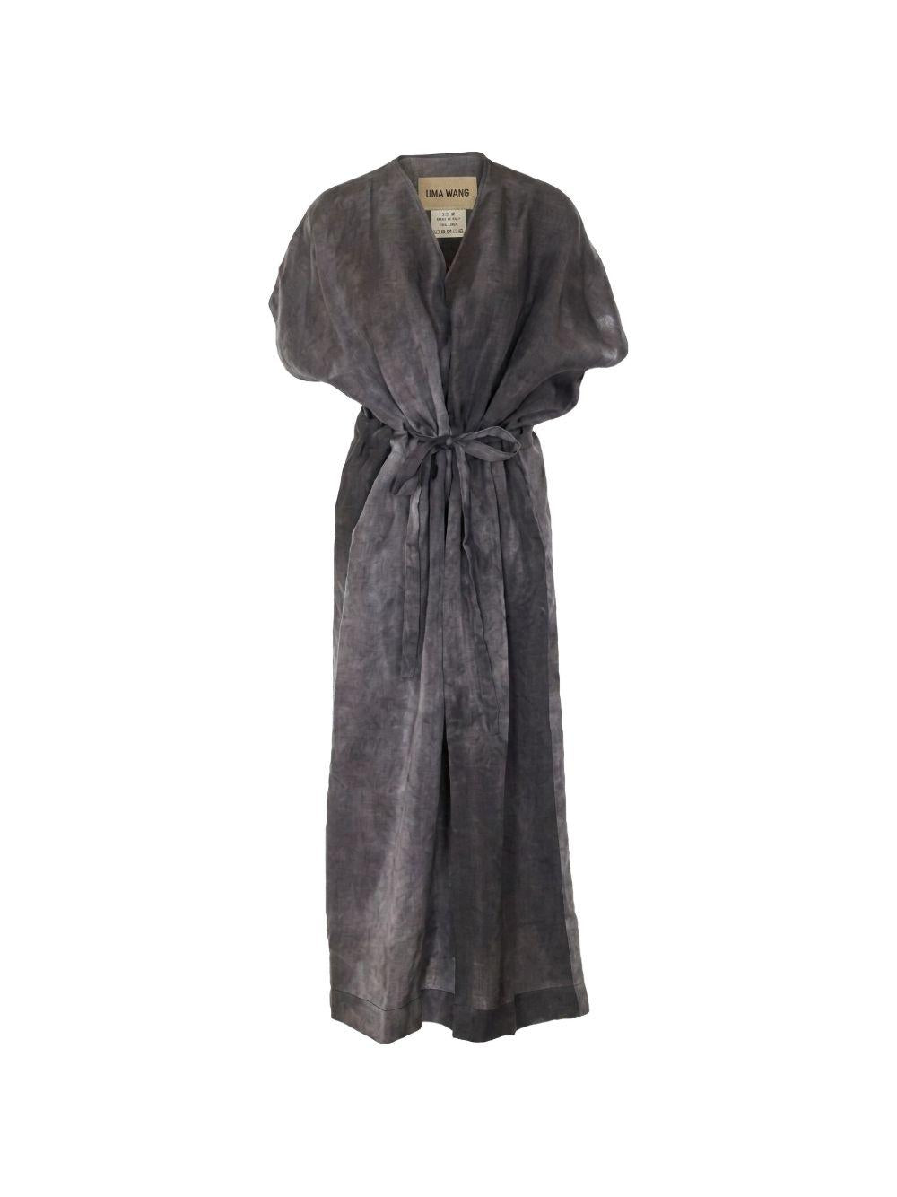 Abito lungo Acre con coulisse in blu Uma Wang - donna 