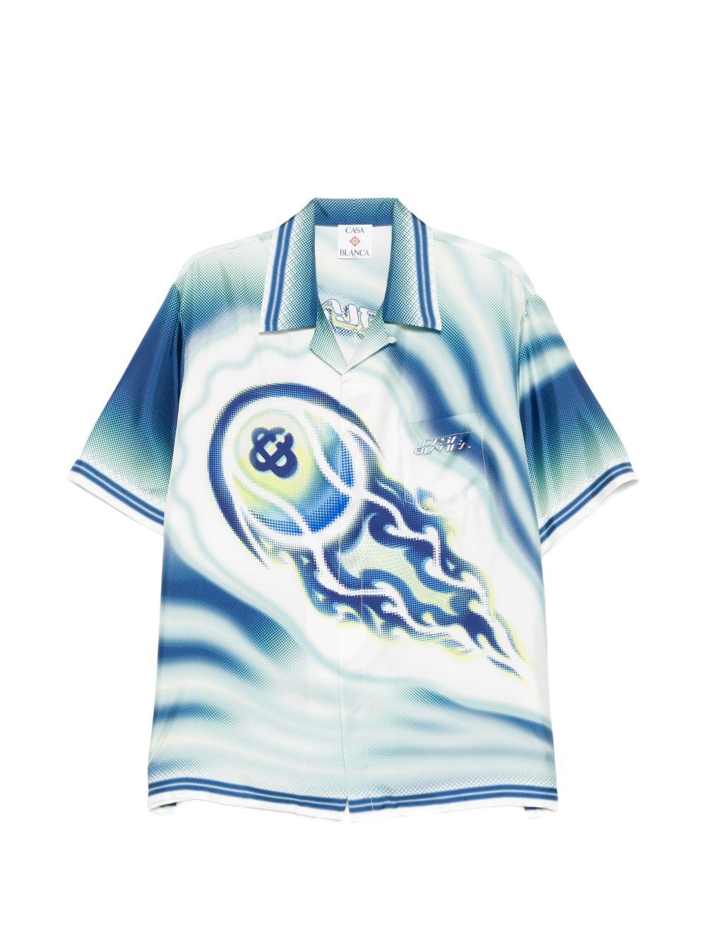 Camicia The Art of the Serve in blu Casablanca - uomo 