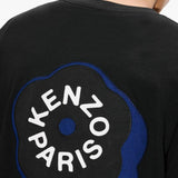T-shirt con applicazioni di fiori in nero Kenzo - uomo 