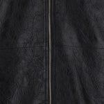 Giacca in pelle con zip in nero Sunflower - uomo 