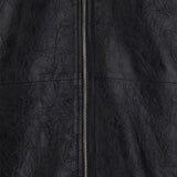 Giacca in pelle con zip in nero Sunflower - uomo 