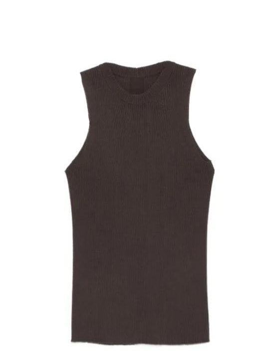 Top a coste in marrone Rick owens - donna 