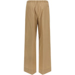 Pantaloni in popeline in beige Moncler - donna 