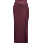 Abito bustier in crêpe di raso in viola Alex perry - donna 