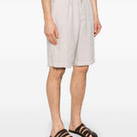 Shorts in lino in beige Brunello cucinelli - uomo 