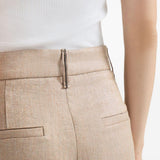Pantaloni con dettaglio Monili in beige Brunello cucinelli - donna 