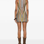 ABITO CORTO SCOLLO ALL'AMERICANA MULTICOLOR MISSONI - DONNA 