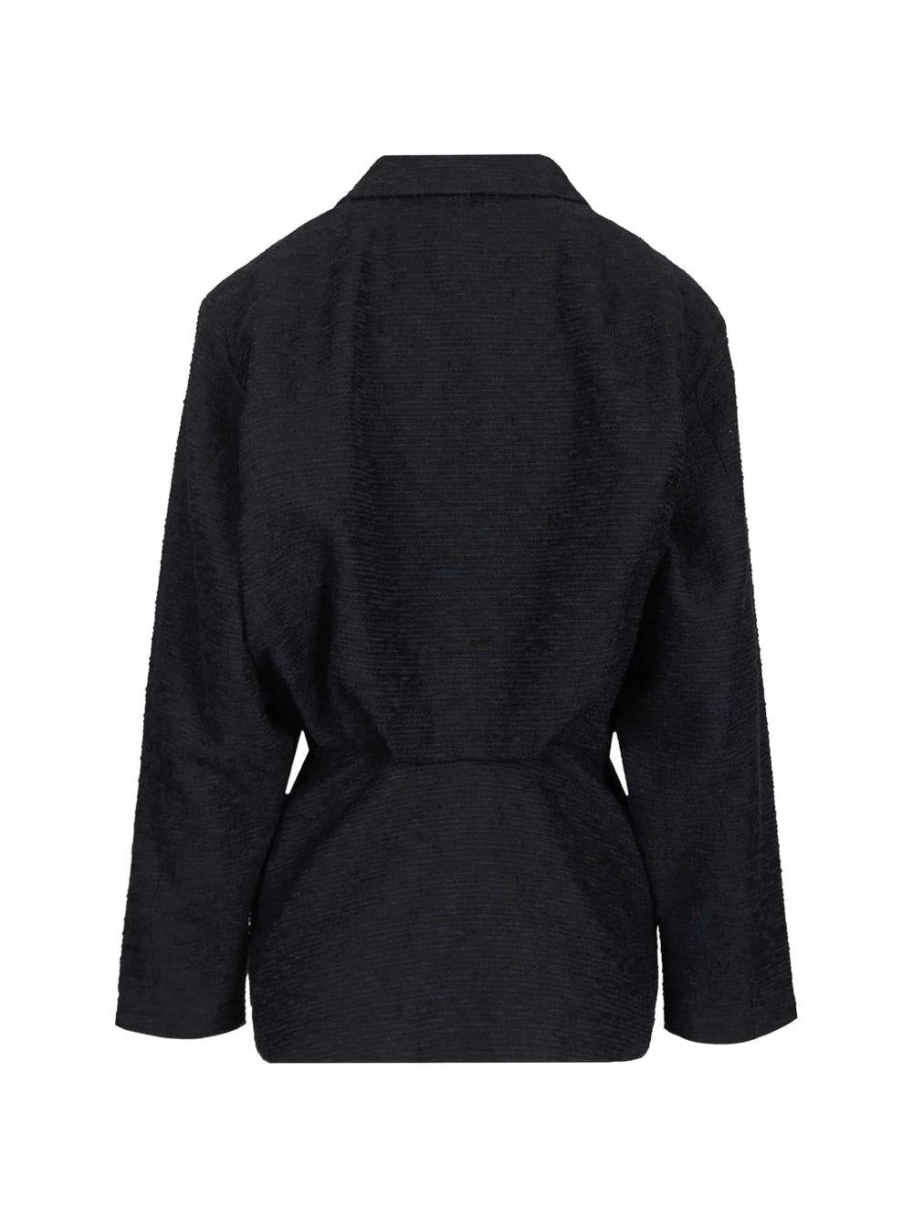 Blazer Esense avvitato con drappeggio in blu navy BLAZÉ MILANO - donna 