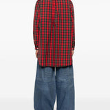Camicia a quadri in rosso Undercover - uomo 