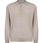 Polo in cotone grigio chiaro 