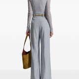 Pantaloni con piega stirata in celeste Alberta ferretti - donna 