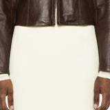 Gonna midi a vita alta in beige Wardrobe.Nyc - donna 