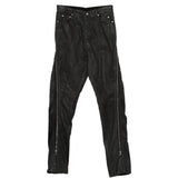 Jeans con zip in nero Rick owens drkshdw - uomo 