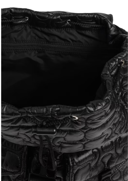 Zaino Trapuntato re-tech in nero Ganni - donna 
