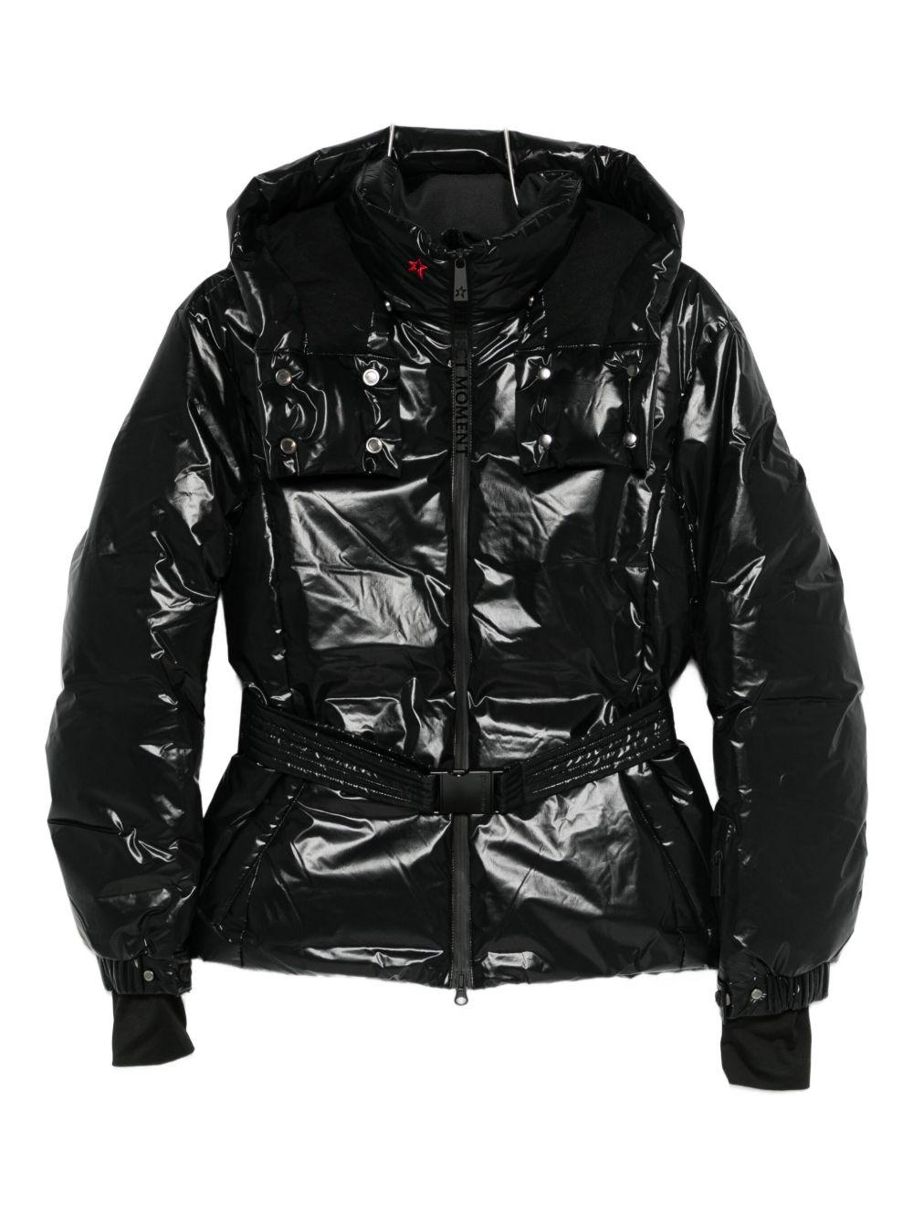 Bomber con cappuccio in nero Perfect moment - donna 