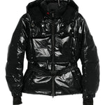 Bomber con cappuccio in nero Perfect moment - donna 