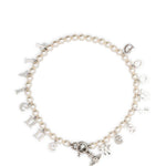 Collana con ciondolo di perle leanne color crema Vivienne westwood - donna 