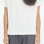 T-shirt con stampa in bainco Mm6 maison margiela - uomo 