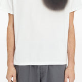 T-shirt con stampa in bainco Mm6 maison margiela - uomo 