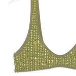 Bikini decorato con cristalli in verde Venuja - donna 