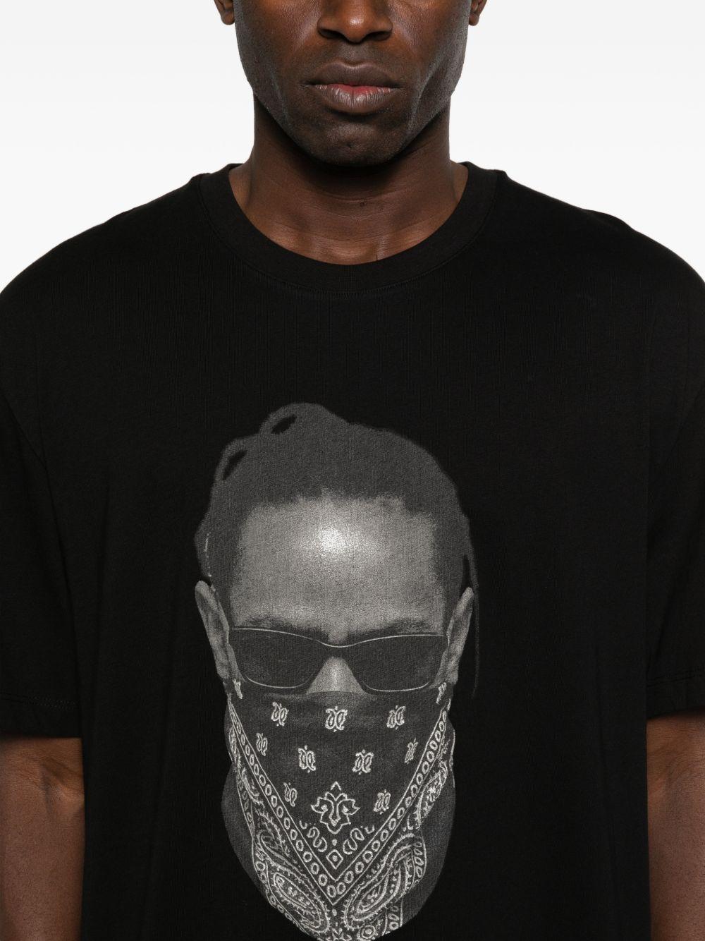 T-shirt con stampa in nero Ih nom uh nit - uomo 