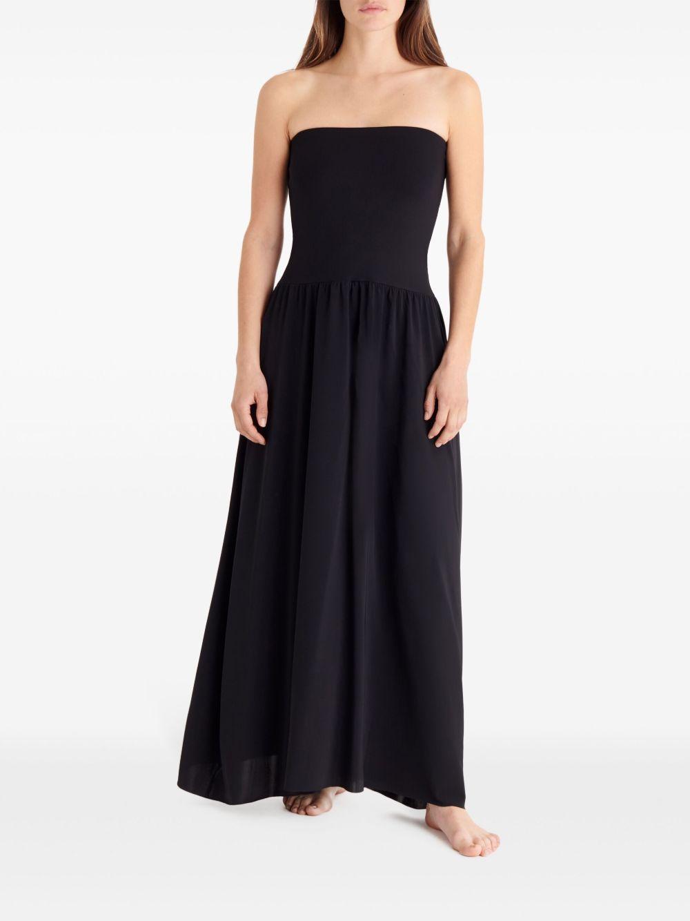 Copricostume lungo a fascia in nero Oda Eres - donna 