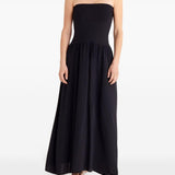 Copricostume lungo a fascia in nero Oda Eres - donna 