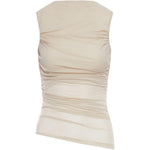 Top drapeggiato Irina in beige Soeur - donna 