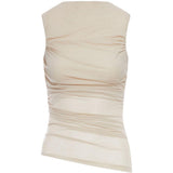 Top drapeggiato Irina in beige Soeur - donna 