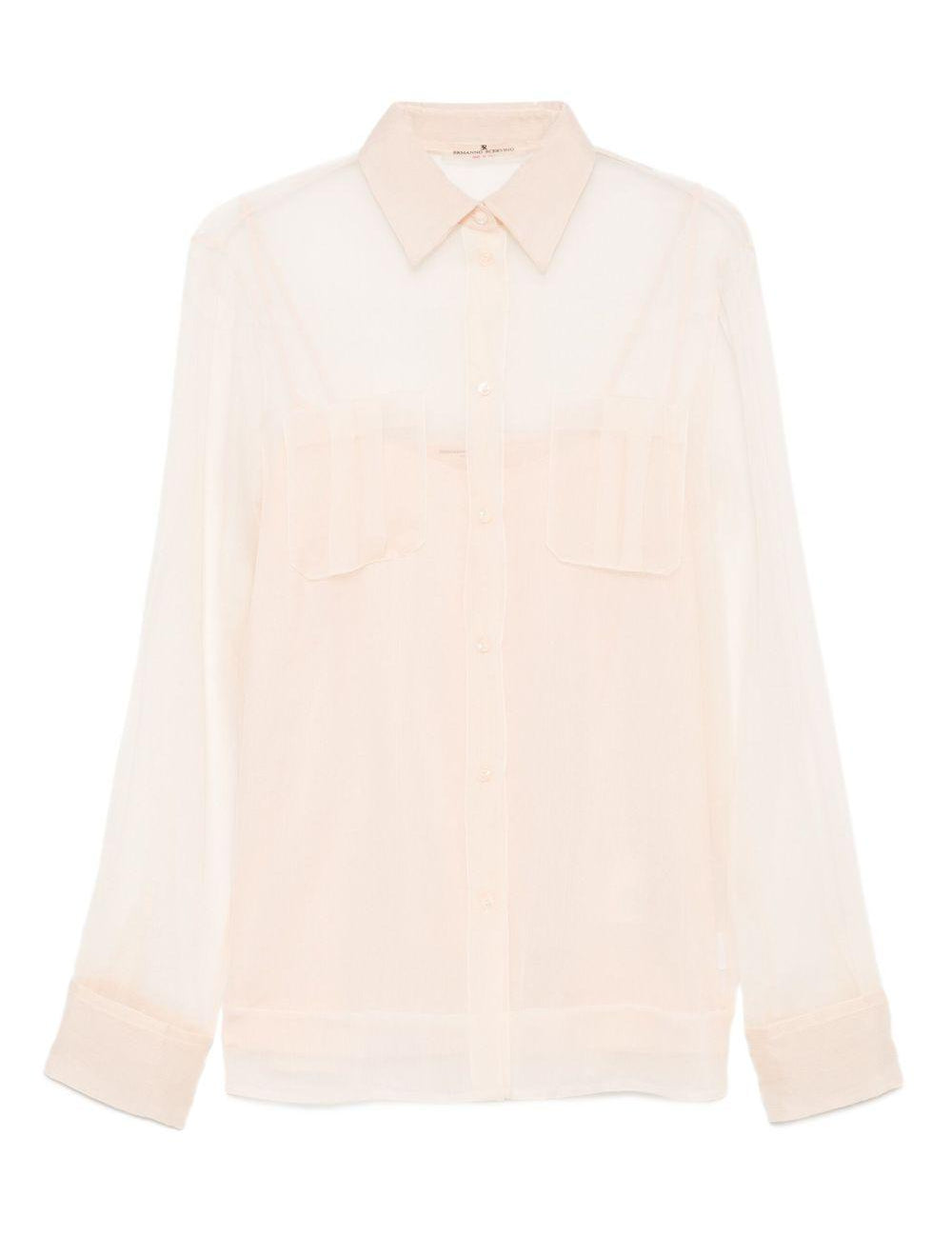 Camicia con trasparenze in rosa Ermanno Scervino - donna 