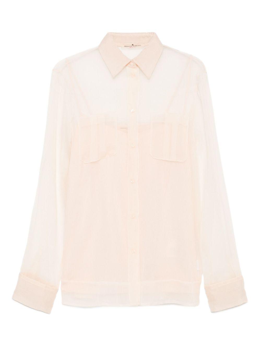 Camicia con trasparenze in rosa Ermanno Scervino - donna 