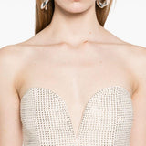Abito lungo con decorazione color champagne Roland Mouret - donna 
