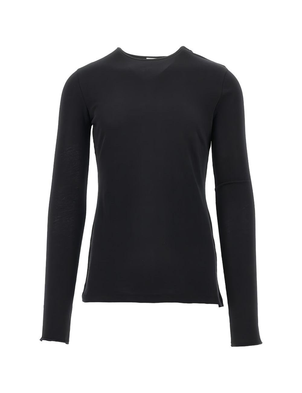 T-shirt a maniche lunghe in nero Entire studios - unisex 