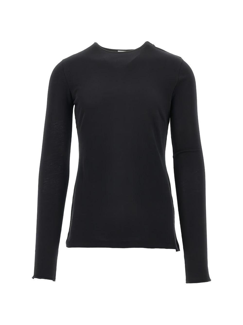 T-shirt a maniche lunghe in nero Entire studios - unisex 