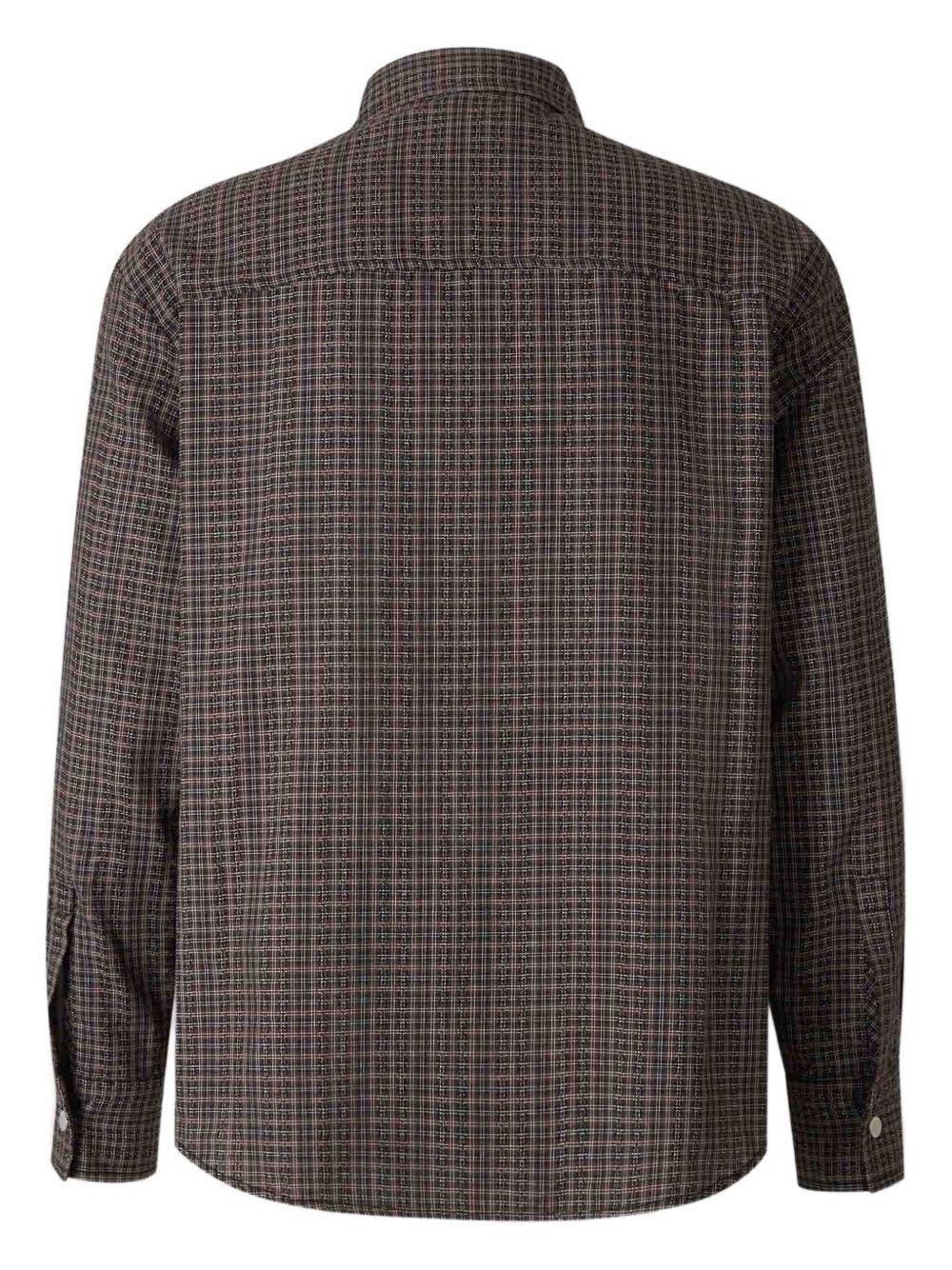 Camicia a quadri in marrone Carrer - unisex 