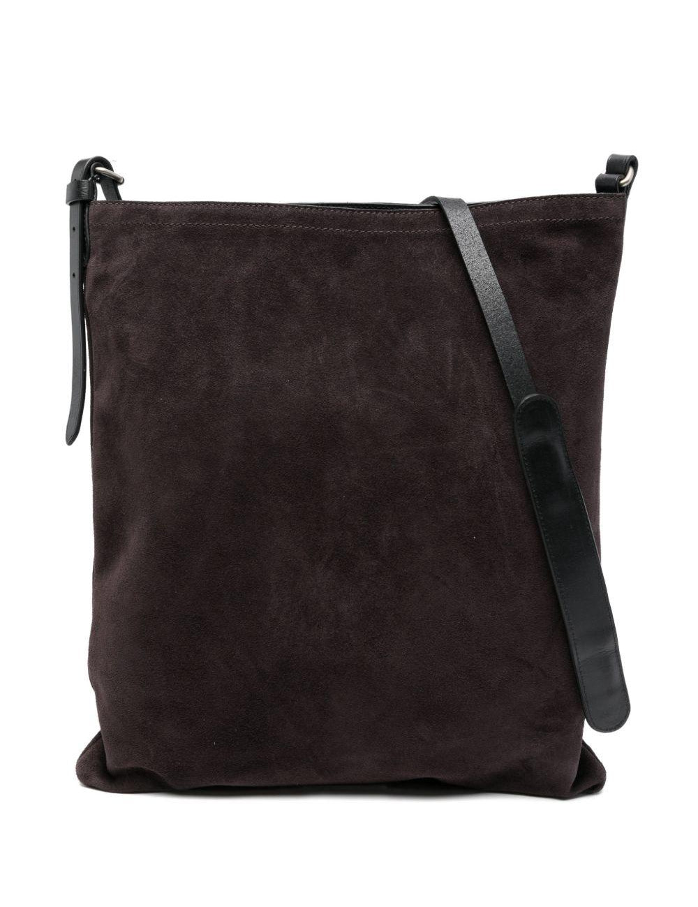 Borsa a tracolla in suede in viola Dries van noten - donna 